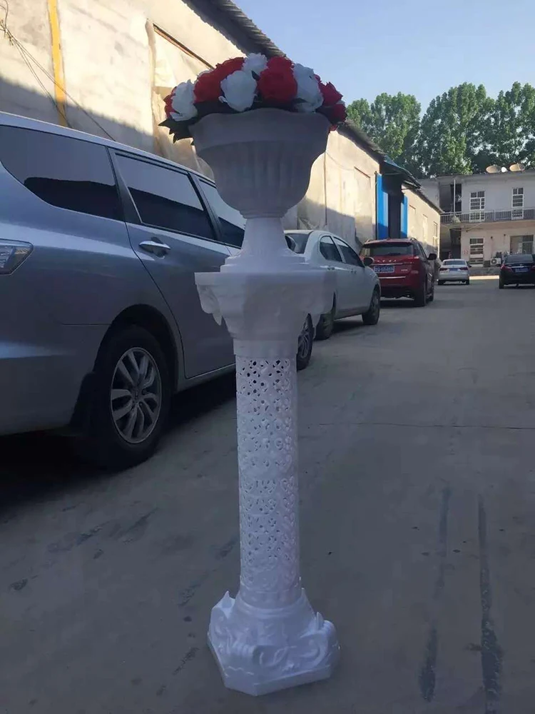yiwu factory directly sale fashion Roman column 1606 plastic pillar for wedding decoration