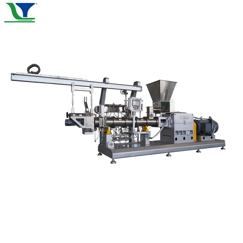 Twin Screw Extruder Dog Food Processing Machine Pet Food Extruded Machines