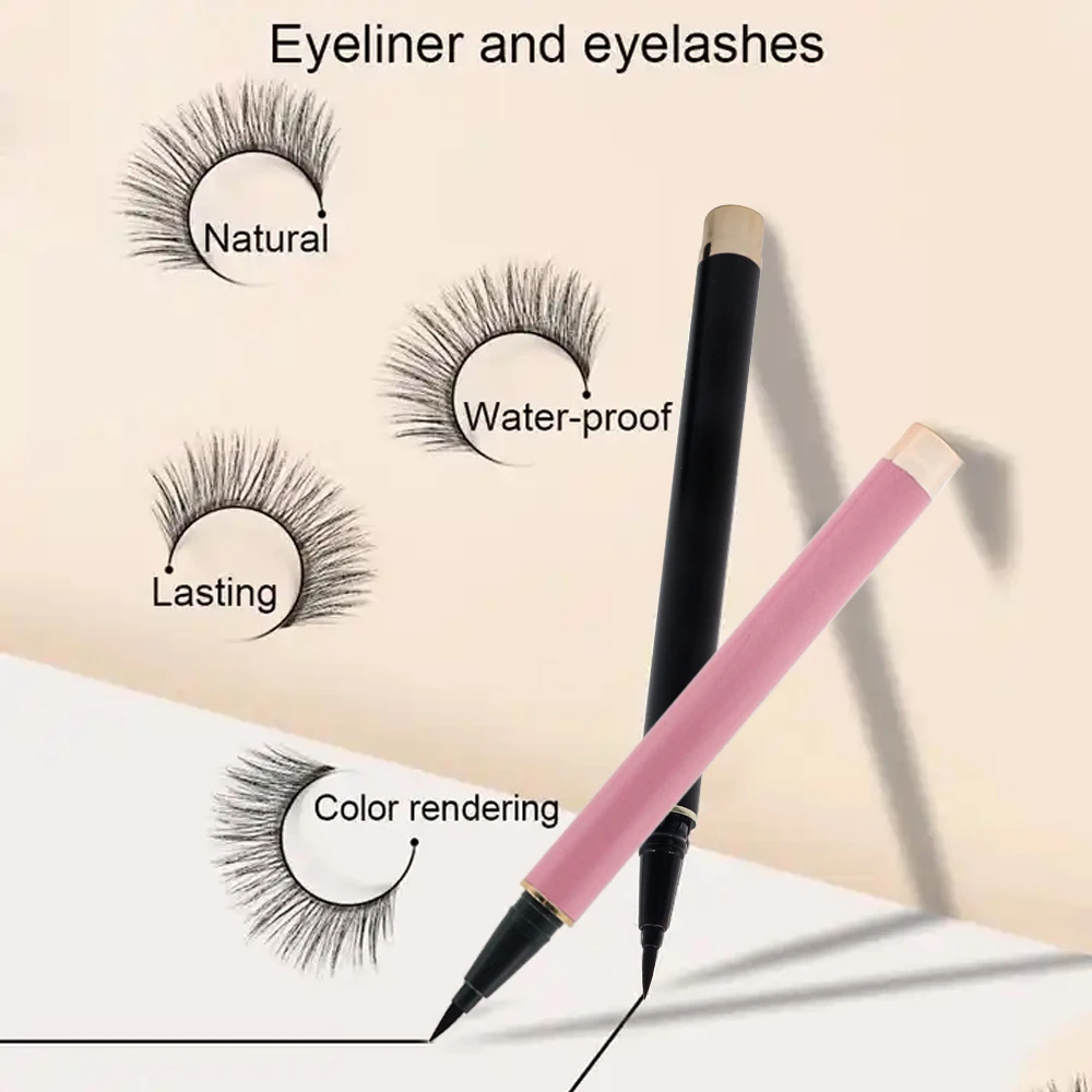 Metal Tube 24 Hours Long Lasting Latex Free Eyelash Lash Adhesive Russian Strip Eyelashes Glue Eyeliner Pen Wholesale