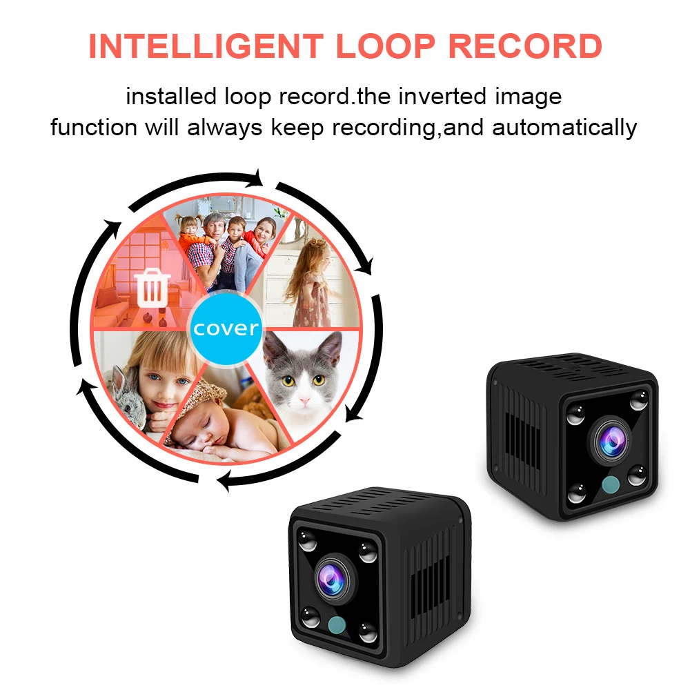 1080P Hidden Mini HD Smart Home Wireless Battery Powered Security Wifi Miniature Secret Camera mini hidden wireless cctv   720p