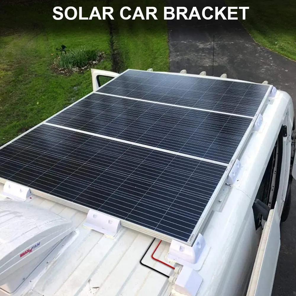 RV solar panel mounting bracket van car abs white motorhome on structure z bracket for solar panel install