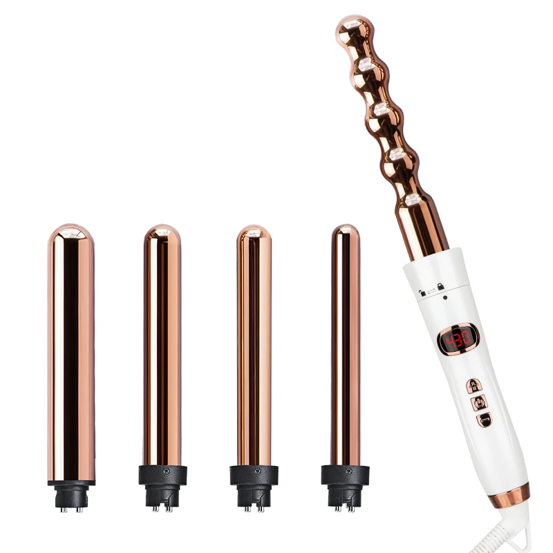 
7 in 1 professional rose gold hair curling wand 