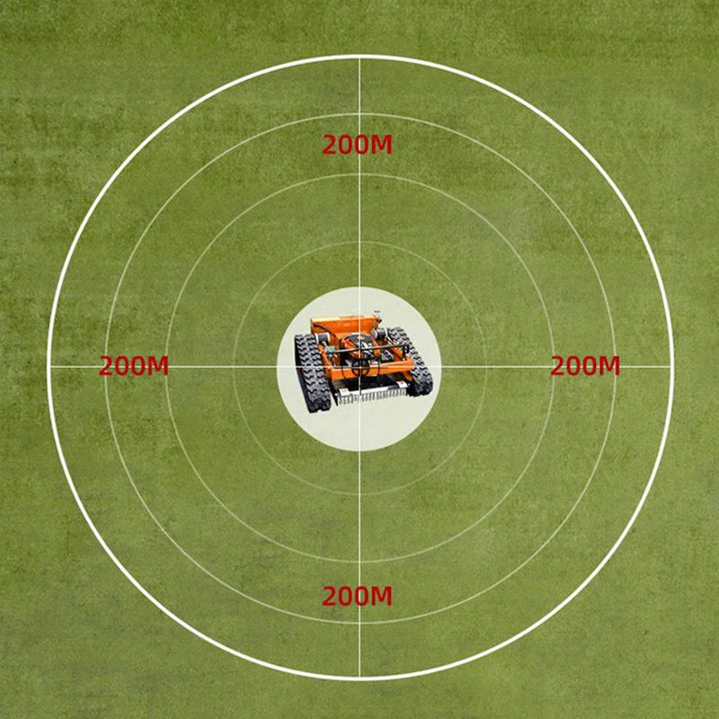 Chinese Automatic Remote Controller rc Radio Control Robot Hillslope Grass Gas Lawn Mowers Mulcher Gasoline