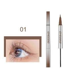 Two In One  Private Label Waterproof Long Lasting ,Matte Liquid Eyeliner not easy to agglomerate Fiber Curling Mascara
