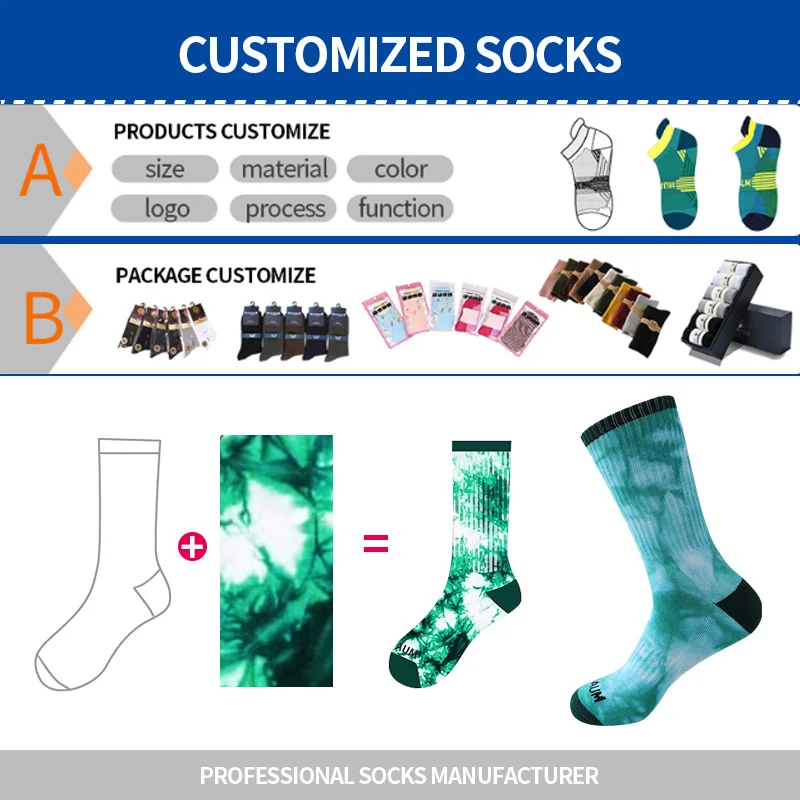 OEM CUSTOM MADE CREW COTTON MENS SOCK CUSTOM LOGO SOCKS