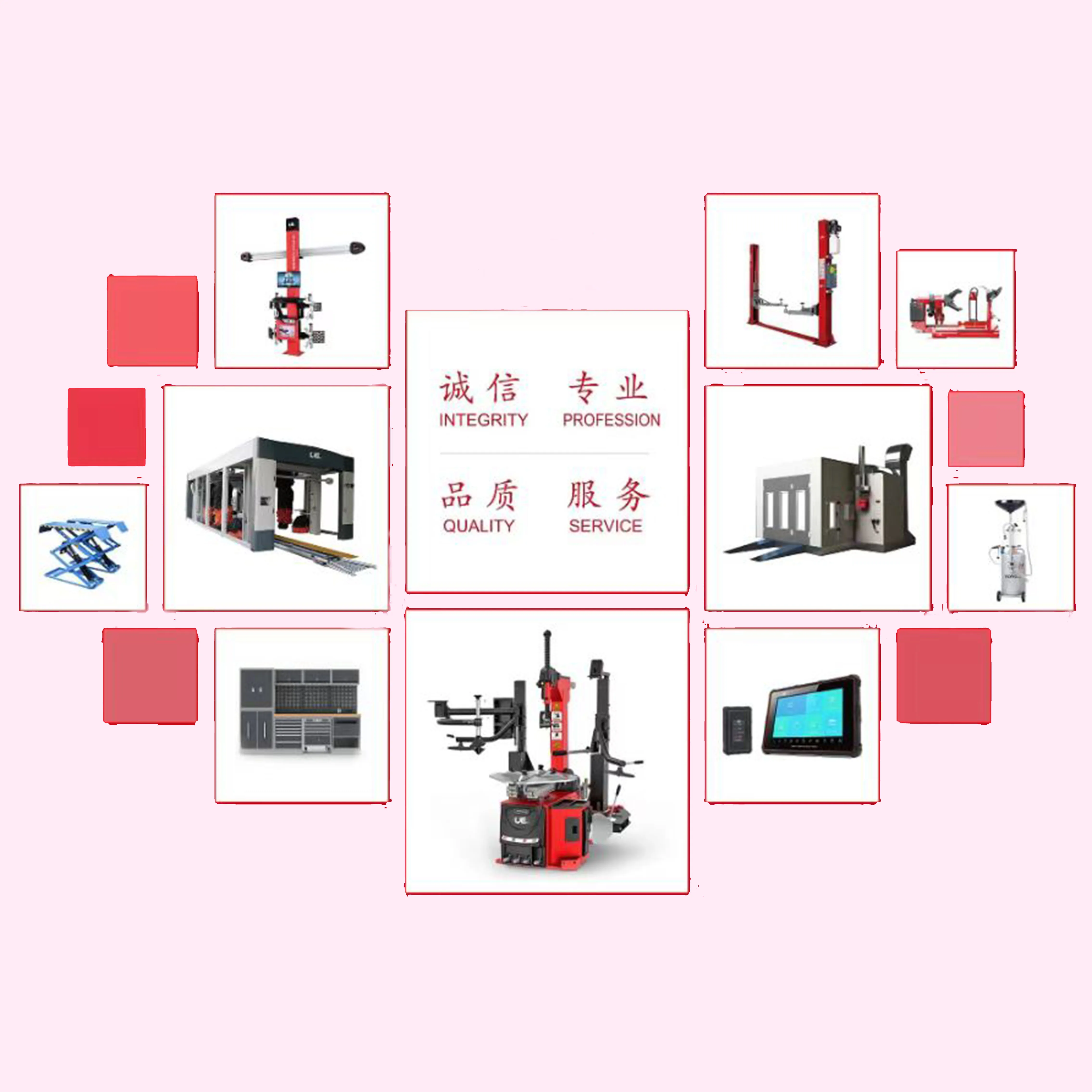 Car specific equipment combination wheel alignment machine tire changer scissor lift wheel balancer combo  machine