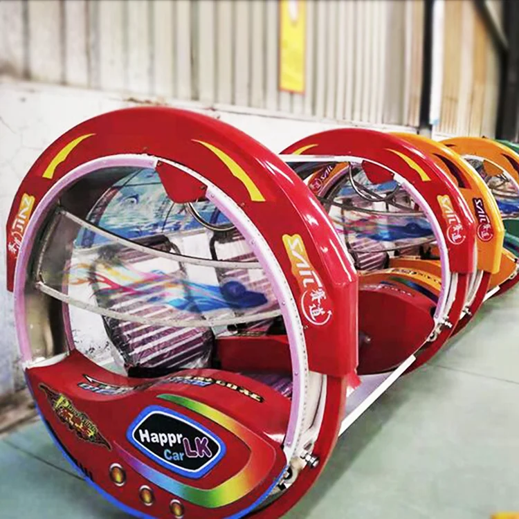 360 Degree Rotation Adult And Children Ride Swing Happy Rolling Car for Indoor / Outdoor Playground amusement bumper ca