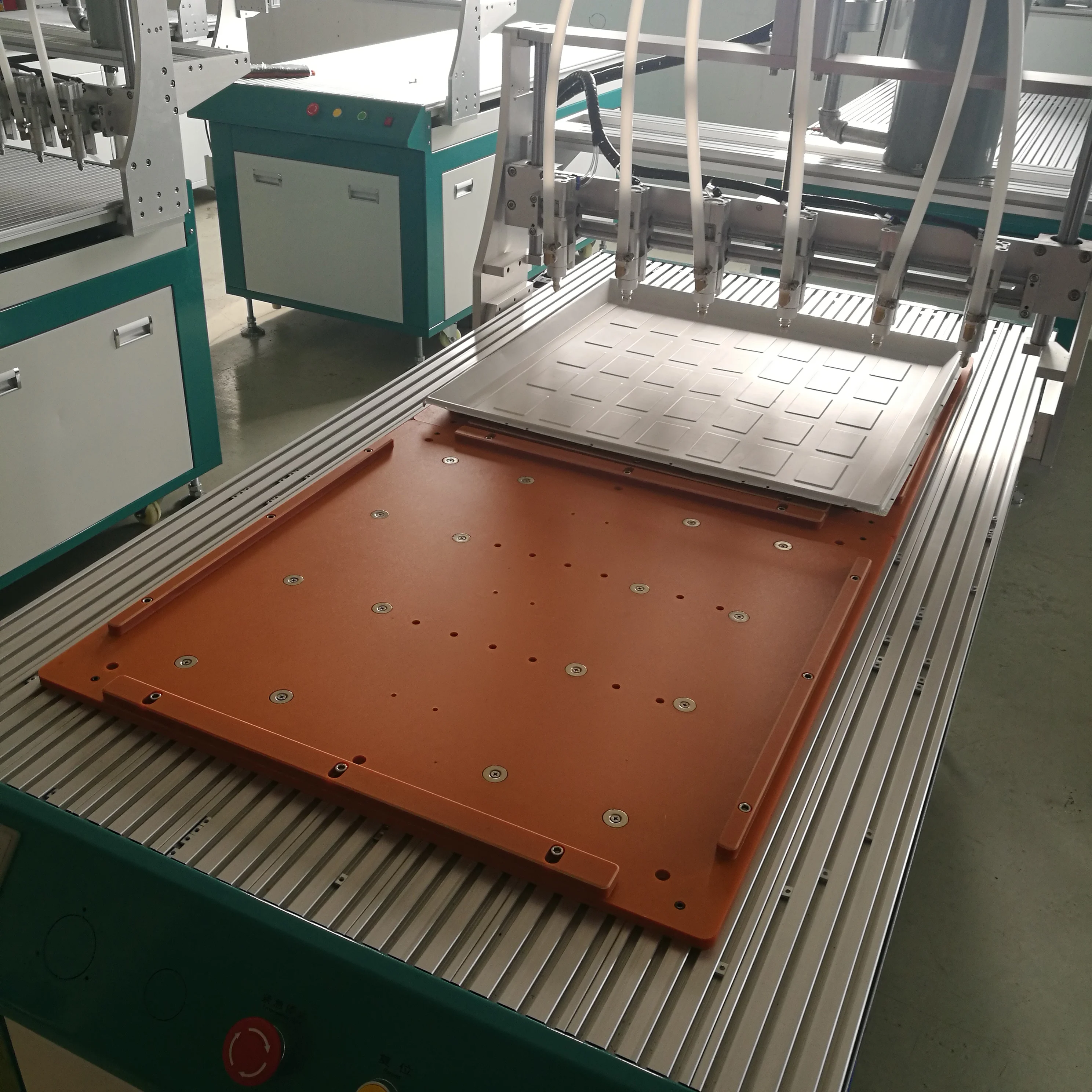 back-lit panel light automatic glue dispenser multi-heads gluing machine for 2by2 2by4 panel light