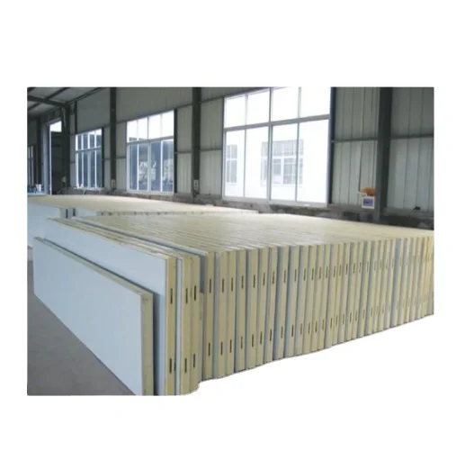 
 Wall / roof  50mm color steel PU sandwich Panel / Polyurethane board from china supplier  