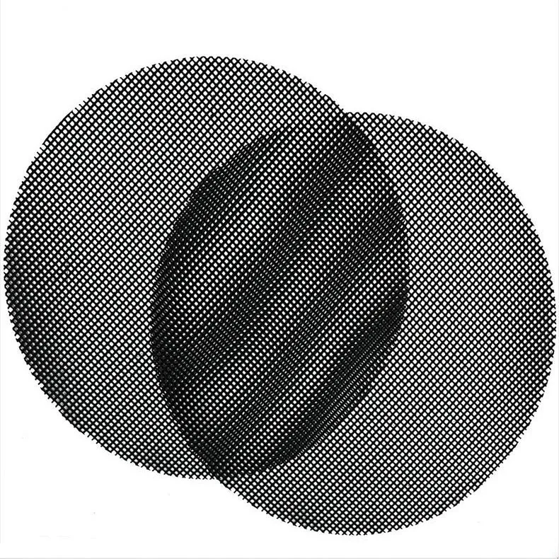 Non-stick fish grill mesh mat supplied with reusable round grills outdoor bbq round grilling mesh sheet
