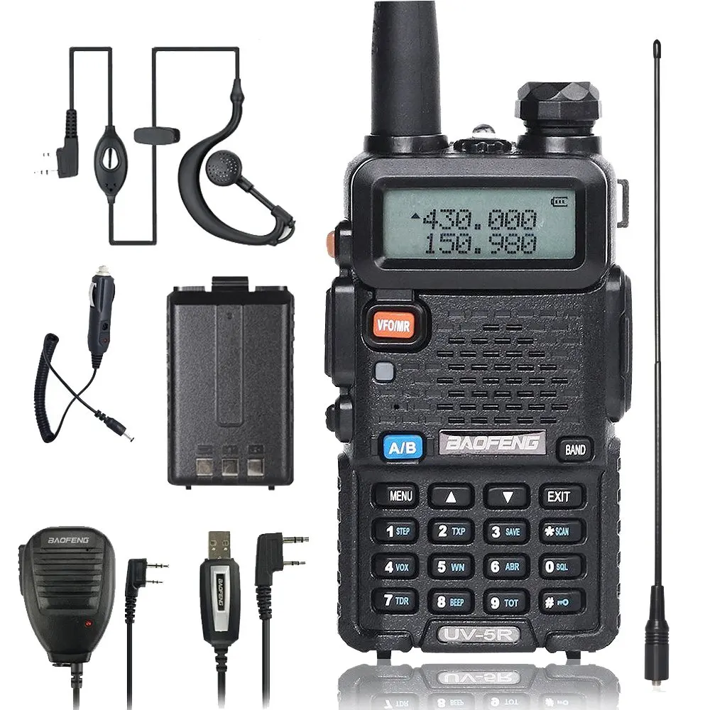 Высокая Выходная мощность 8 Вт uv-5r двухдиапазонный 136-174/400-480 МГц fm Радио УКВ 128 каналов иди и болтай walkie talkie двухстороннее радио