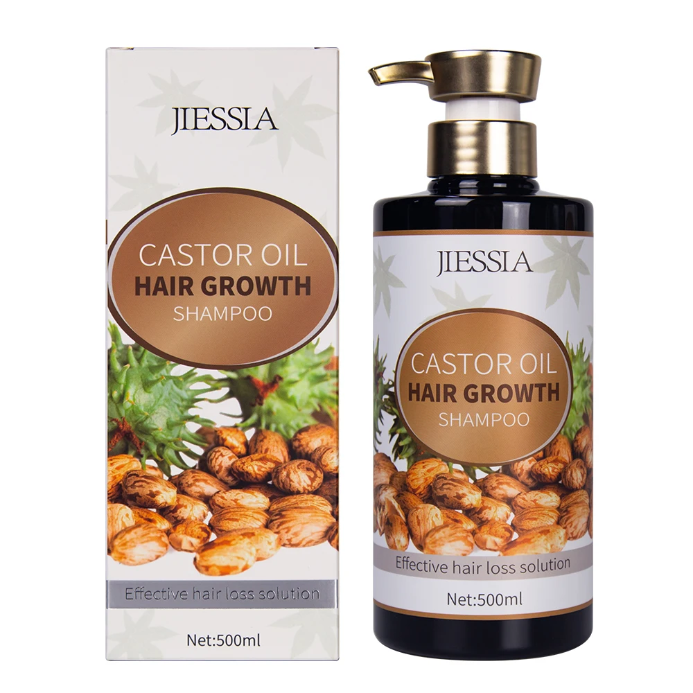 Wholesale Hair Care Castor Oil Control Oil Repair Damged Smooth Moisturizing Nourish Anti Hair Loss Regrowth Hair Growth Shampoo