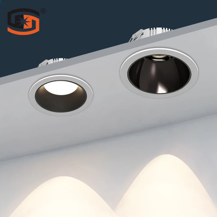 COB прожектор и SMD Downlight CCT Dip Switch угол луча регулируемый встраиваемый антиблик коммерческое освещение