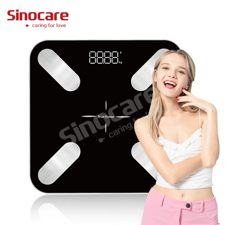 Sinocare Smart APP Sinohealth BMI Function Fitness Electronic Weight Scale Digital Smart Bathroom Body Fat Scale