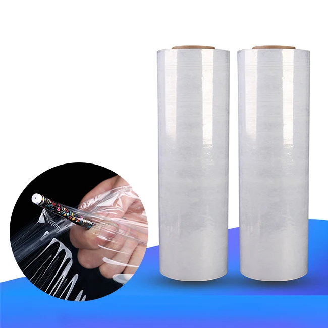 23 Mic Manual Packaging Clear Single Film Roll Ldpe Pallet Plastic 17 Banding