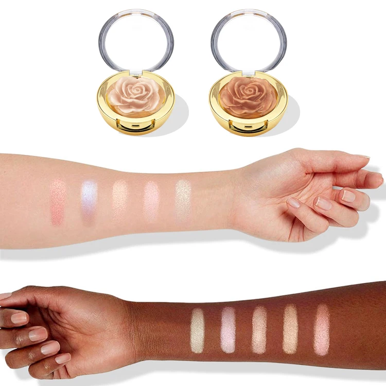 Highlighter Glitter Mashed Potato Cream Shimmer Brighten Highlighter Illuminator Long Lasting Highlight