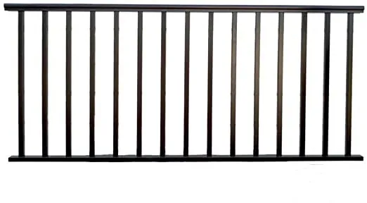 Horizontal outdoor metal 4foot system design aluminium railing fences