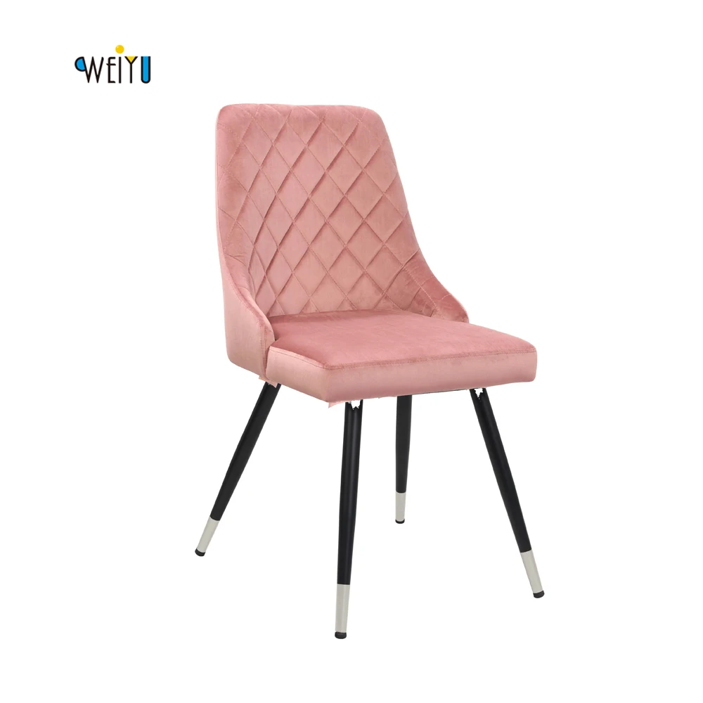 Бархатная обивка DS стальная рама внутри порошковая золотая Cov для гостиной обеденного стула домашняя мебель с покрытием современная ткань 50