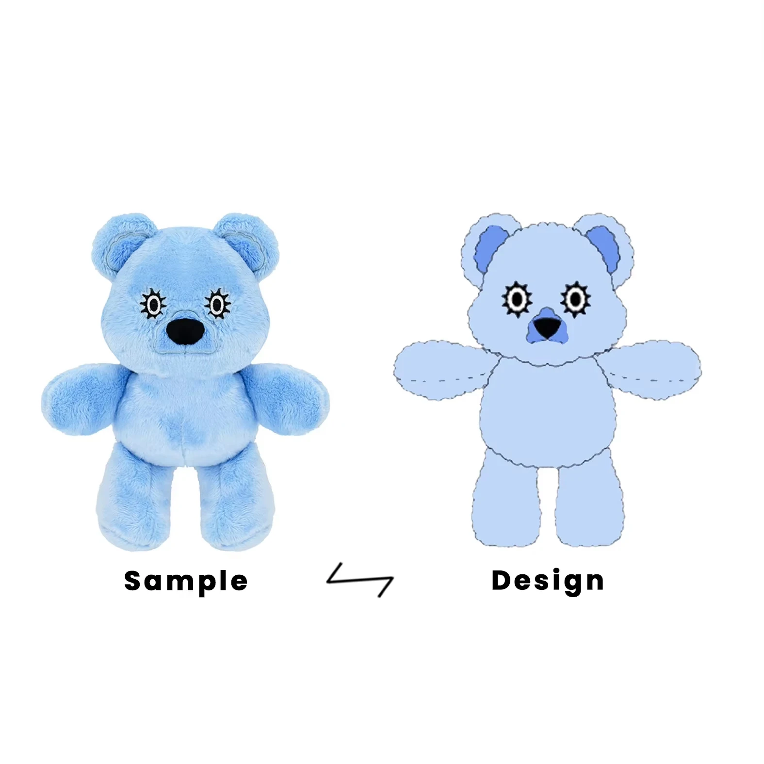 Плюшевые игрушки животных на заказ мультяшный медведь день Святого Валентина плюшевый мишка с сердцем любой размер мягкий персонализированный peluches