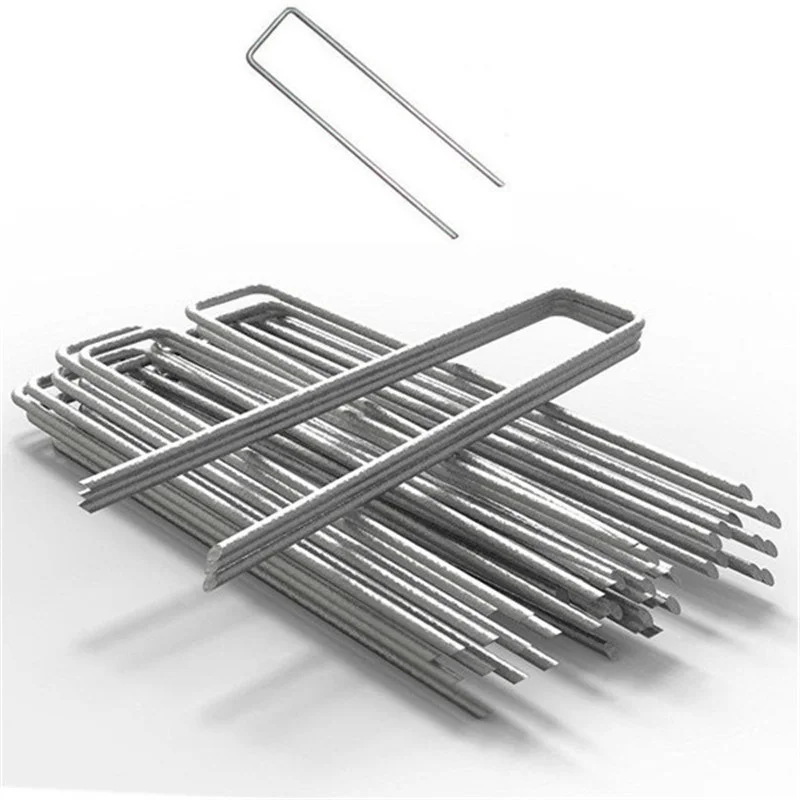 Garden Landscape Sod Staples Heavy u shaped Wholesale Artificial Grass Nails U Pins