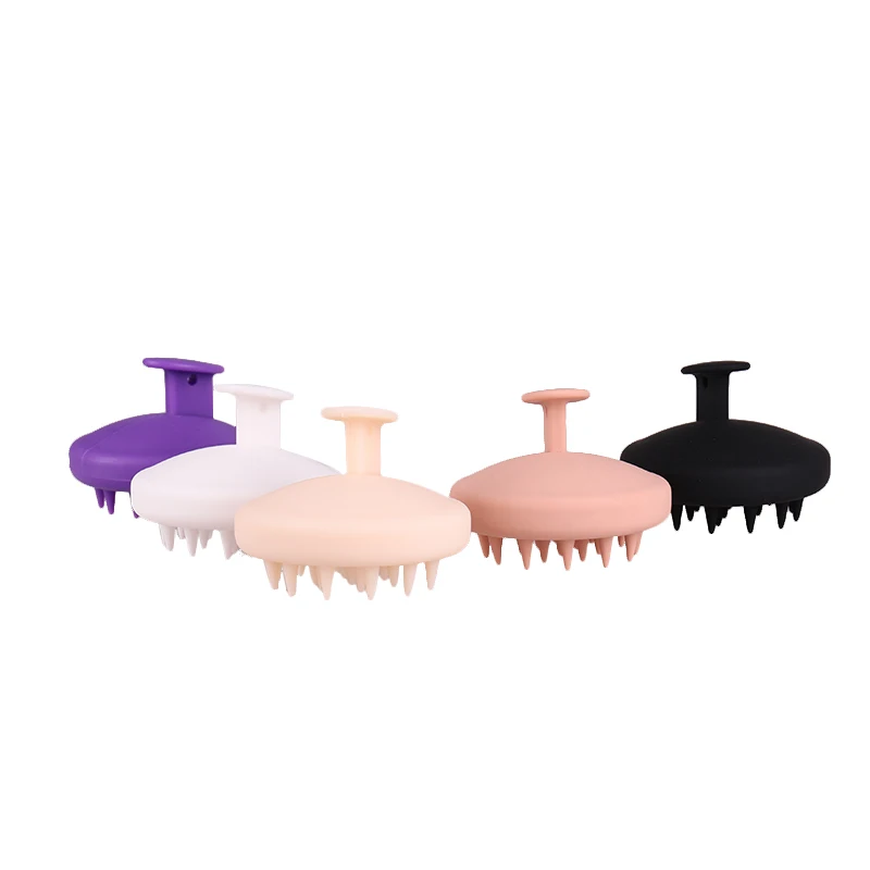
2021 New Customized All-silicone Brush Scalp Massager Eco-friendly Silicone Shampoo Brush Patented Hair Brush for Massage Scalp 