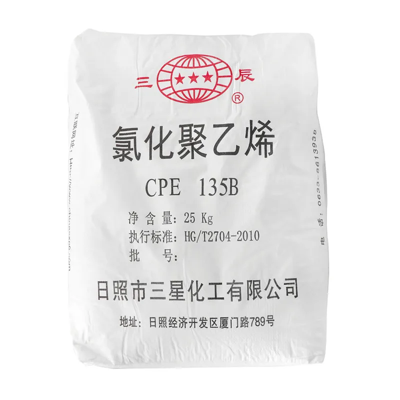 Chemical Additive Powder High Quality Pvc Pipes Raw Material Chlorinated Polyethylene Cpe 135b