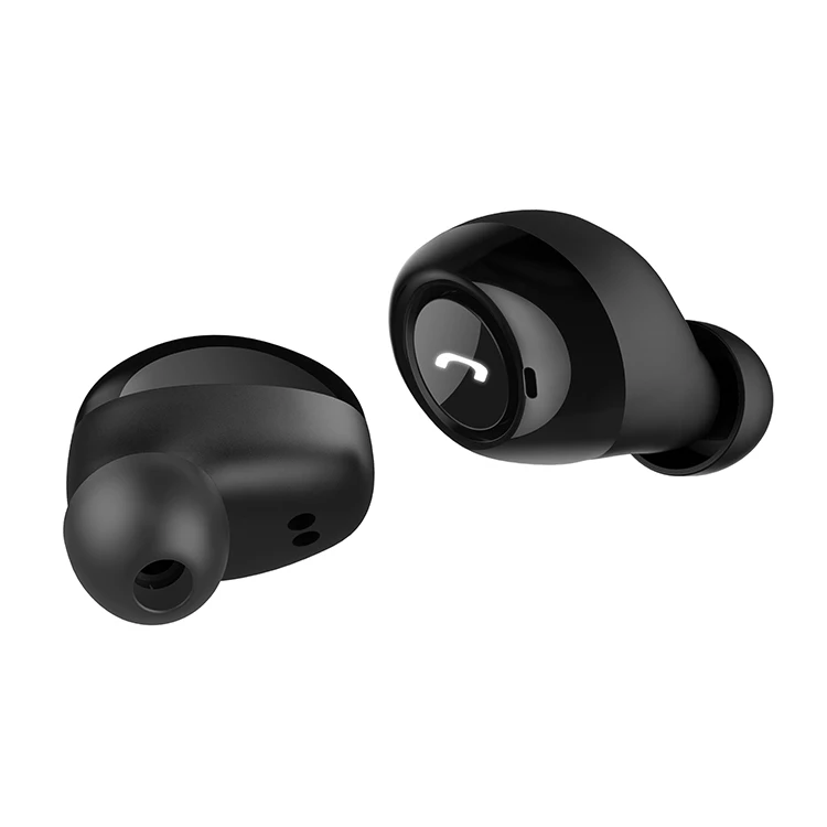 Custom logo twins wireless headphones with charging case