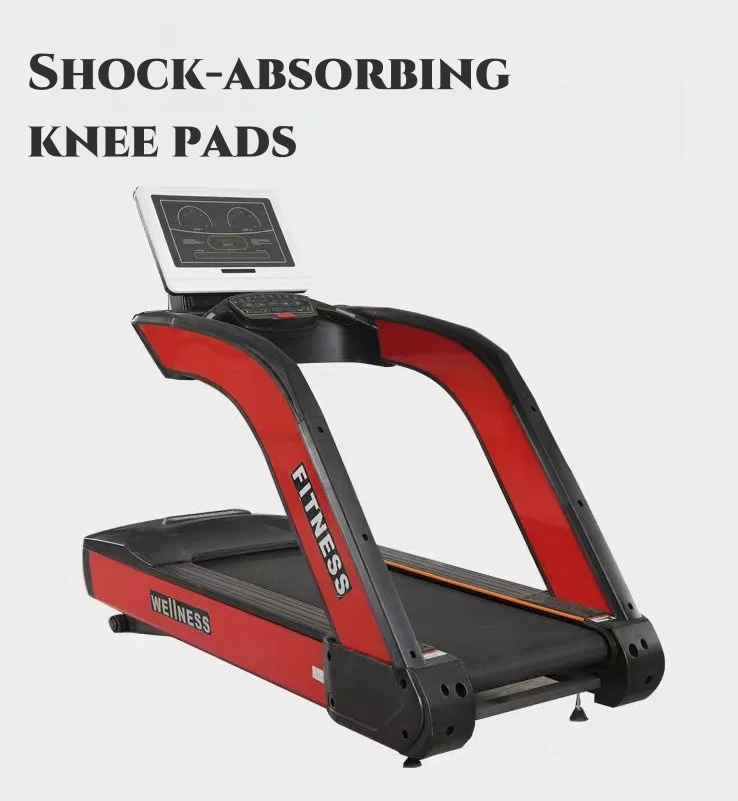 SK- Commercial Treadmill AC Motor Treadmill 100KG Treadmill Aerobic Fitness Equipment Steel Mechanical Unisex SK 1 Set Button