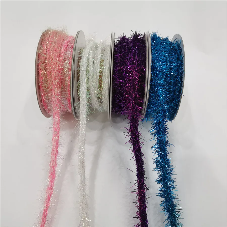 
Christmas Decoration Velvet Glitter Ribbon for Gift Packing 