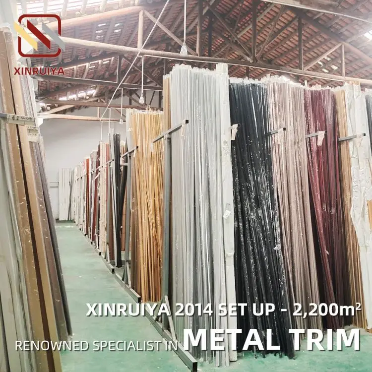Top Recommended Factory Aluminium T Shape Shape Tile Trim Bar Piece Profile Section Metal Edge Trim  For Tile
