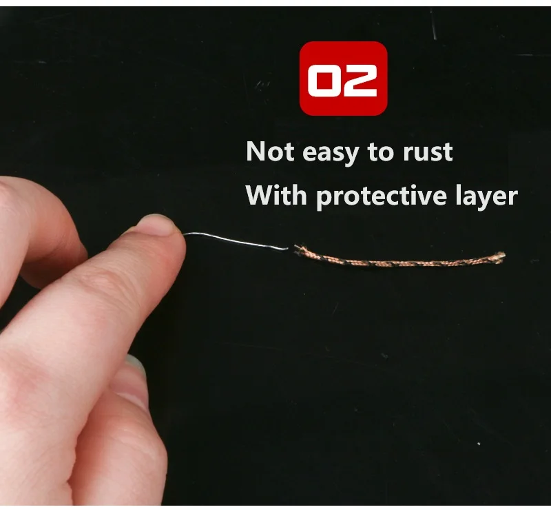 Carp Fishing Tackle 10m 20m Multifilament Pe Braided Lead Core Fishing Line Super Strong Hook Link Lead Leader Line