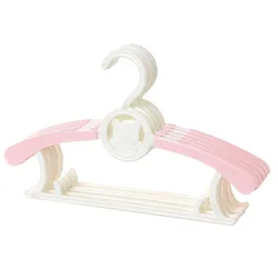 66 963 Toddler Infant Carton Bear Hangers Non-Slip Clothes Laundry Small Hangers Basics Retractable Kids Baby Plastic Hangers