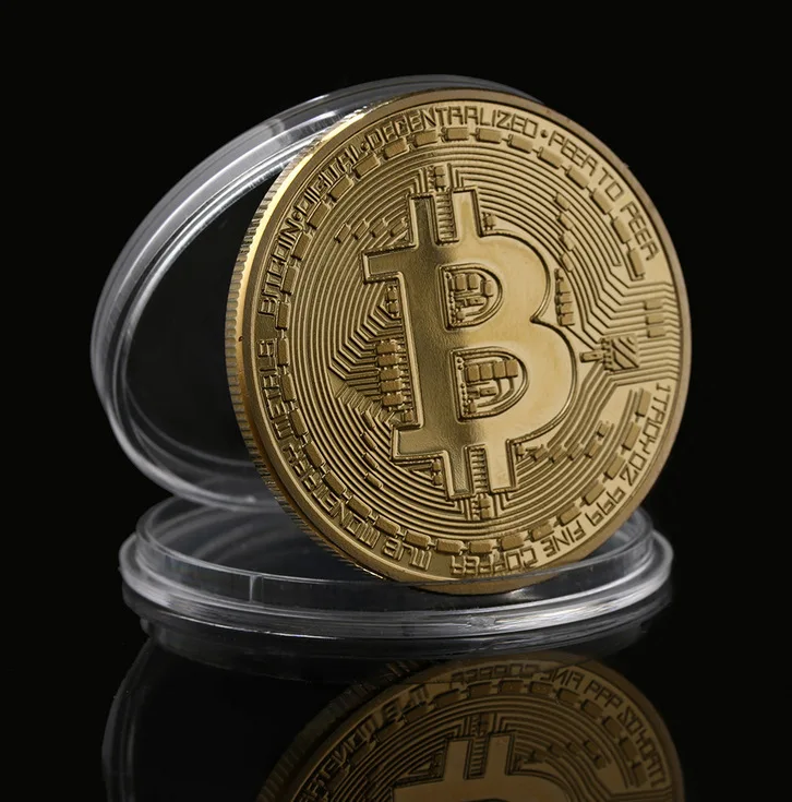  MZL позолоченная монета Биткоин арт сувенир отличный подарок Коллекционная физическая металлическая крипто