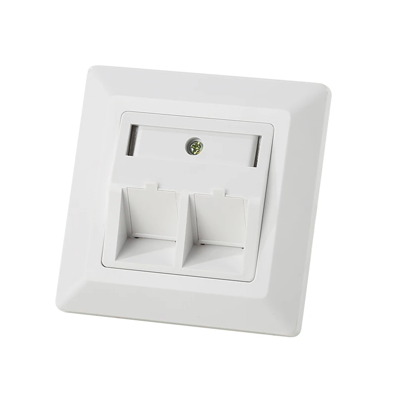 Продвижение Завод цена Cat6 Rj45 Rj11 лицевой панели настенной розетки сети