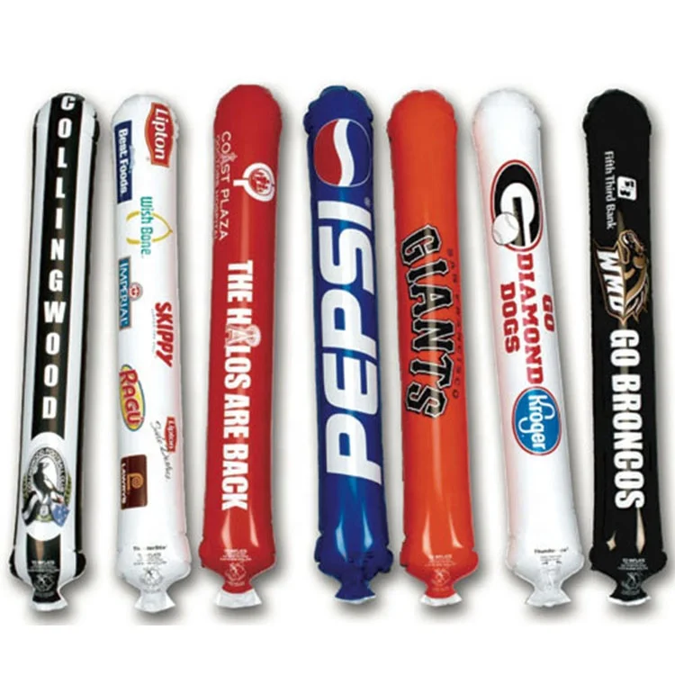PE Thunder Bang Custom Printing Inflatable Cheering Sticks