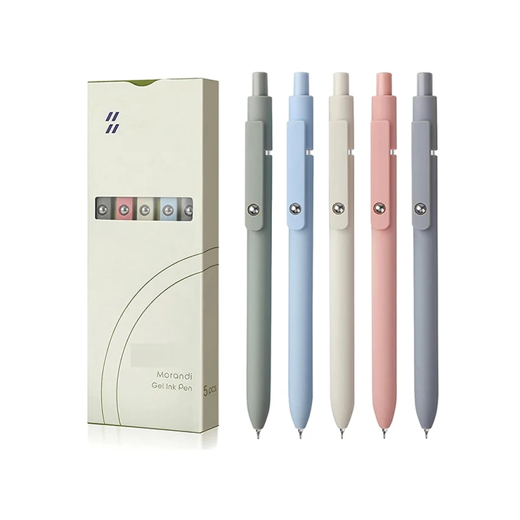 Supplier custom hot Retractable Fine Point Gel Pens Barrels Fast Dry Ink bible 5-pack ballpoint Pens for Journaling Signature