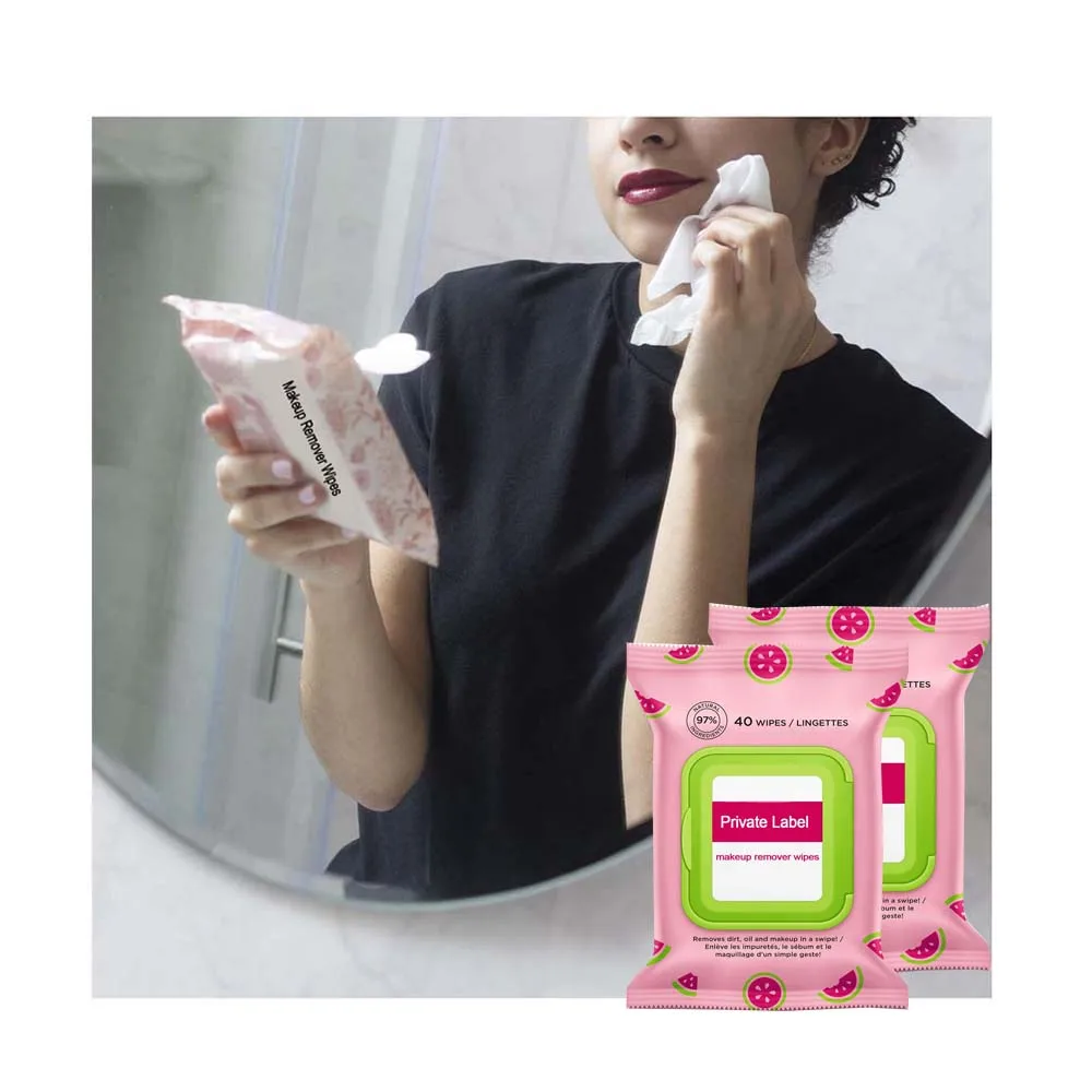 Twowell No Alcohol Soft Cleaning Flushable Feminine Wipes Individual Wrapped Lady Wet Wipes For Daily Use