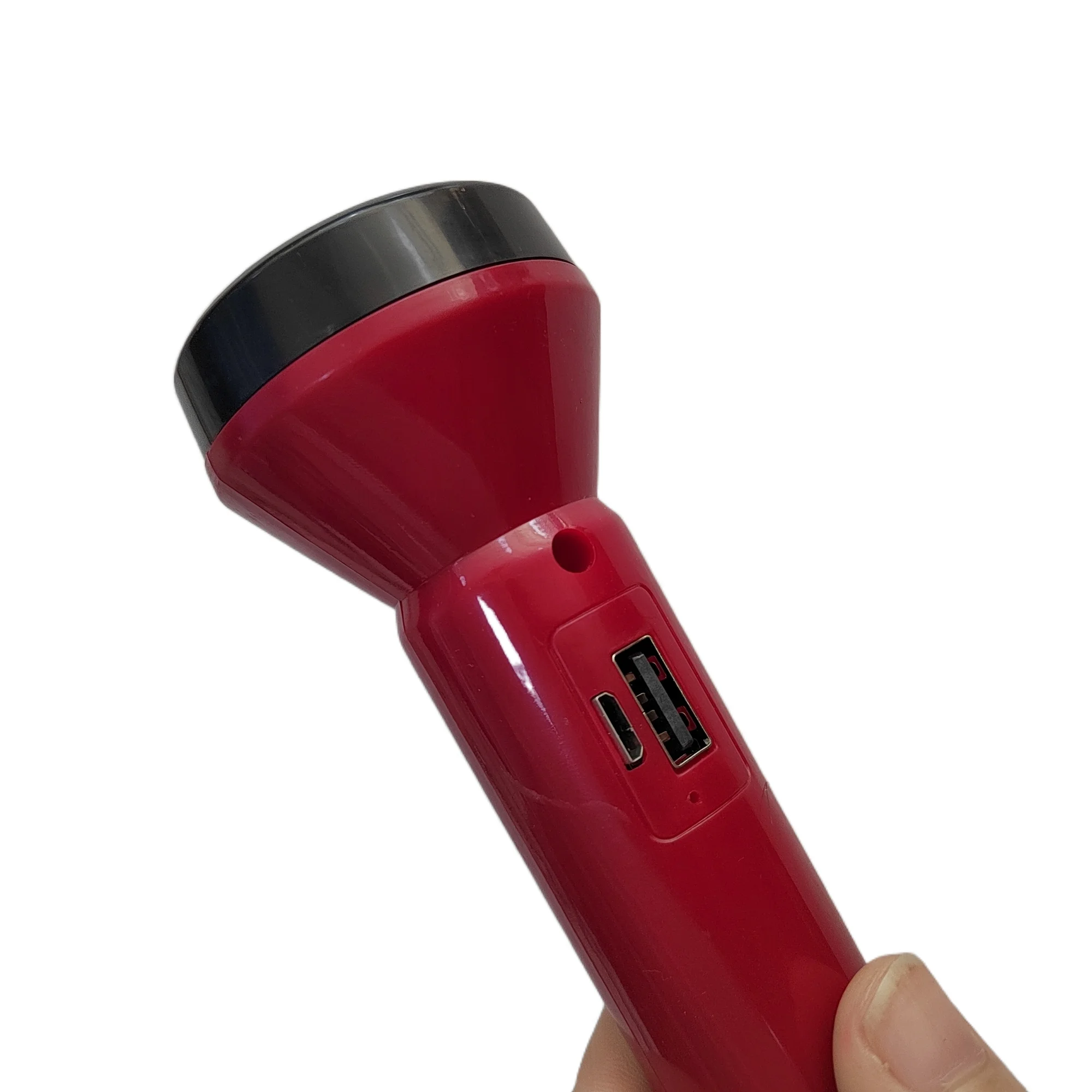 8676 Bangladesh pakistan usb rechargeable flashlight with lithium battery for sale