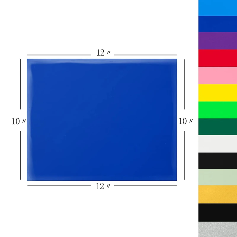 Производитель, 12 дюймов x 10 дюймов, текстильный винил, термопресс, трансферные виниловые листы