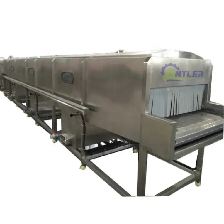 Bottle Or Can Super Heating Water Spray Sterilizer Spray Cooling Tunnel