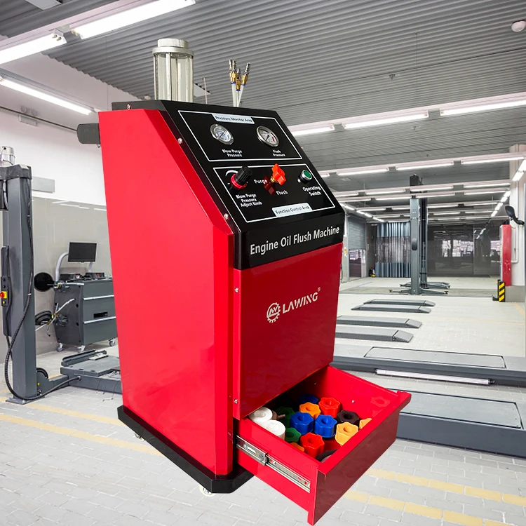 Mobile Motor Oil Flushing Machine Lubricating System Clean Auto Engine Cleaning Machine