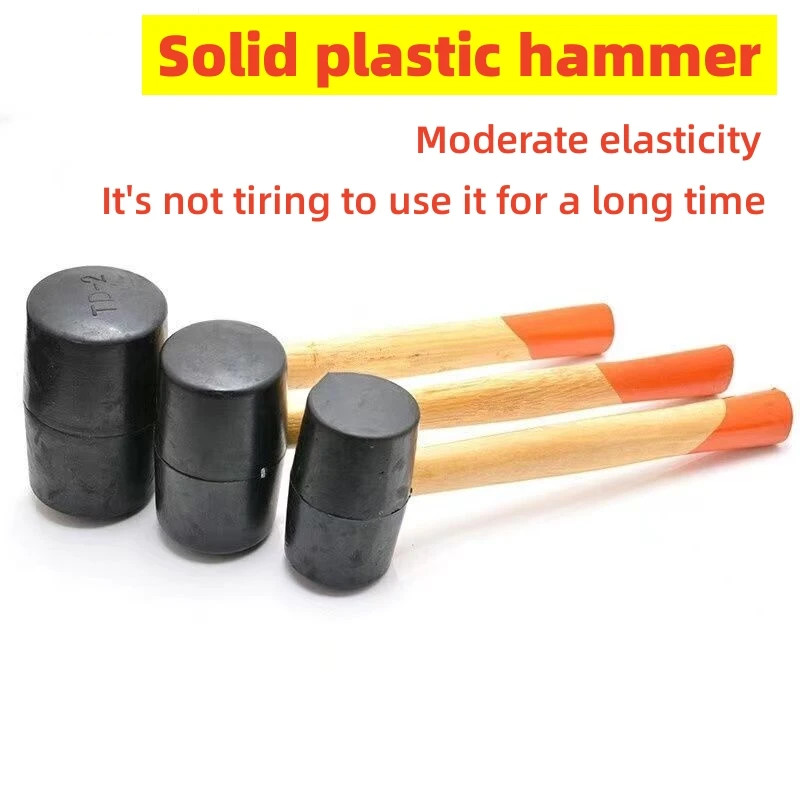 Factory direct selling furniture installation plastic hammer tool construction decoration rubber sledge hammer