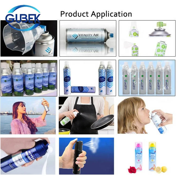 GUBEK semi automatic complete high speed rotory bov aerosol can filling machine manufacturer