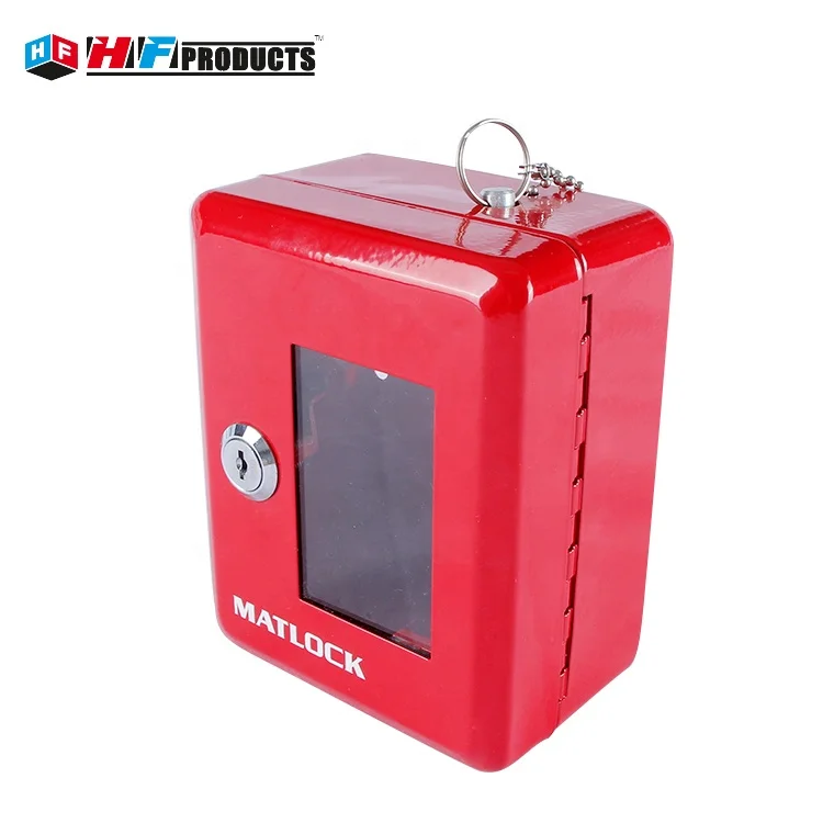 Outdoor movable cold rolled steel mechanical key holder safe cabinet with hooks