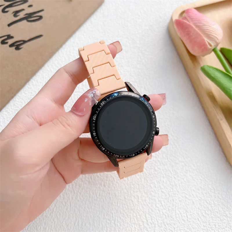 20mm 22mm carbon fiber grain plastic watch band for samsung galaxy watch 4 3 46mm 42mm active 2 40mm 44mm Huawei gt 2 watch band