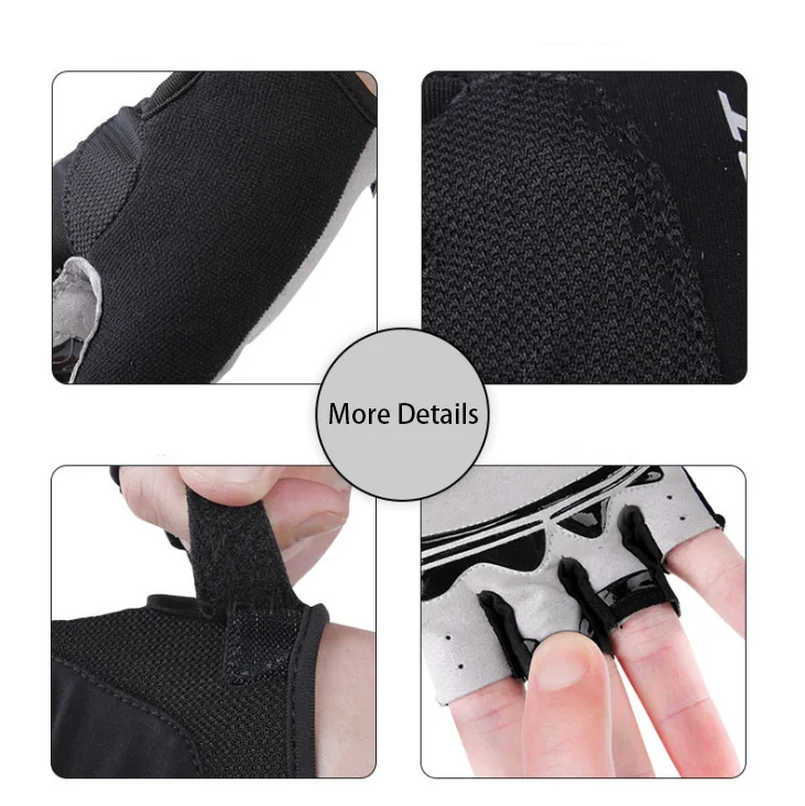 INBIKE дышащие полупальцевые Светоотражающие гелевые велосипедные перчатки, пользовательские перчатки для горного велосипеда