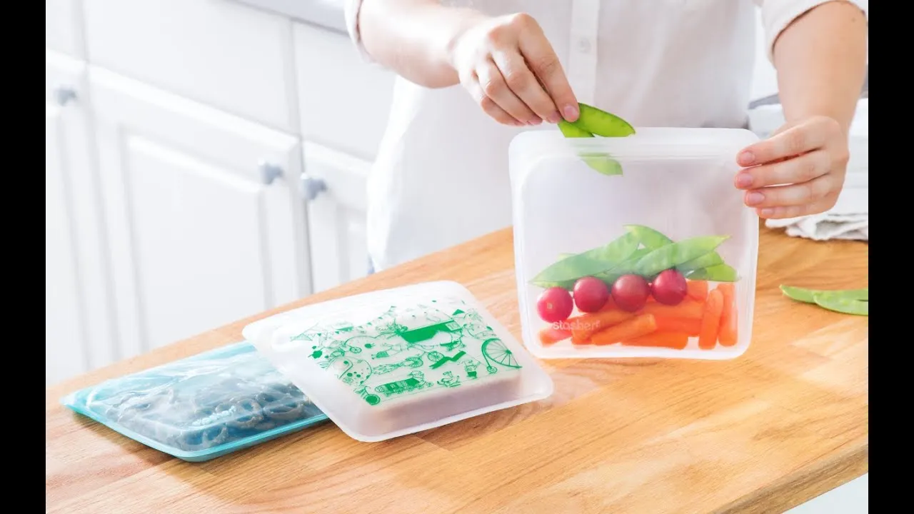LFGB BPA Free Eco-friendly Food Grade Reusable Silicone Food Storage Bags