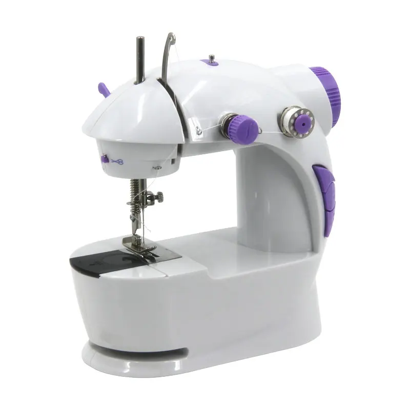 Best brands consumer products foot pedal double thread portable sewing machine household