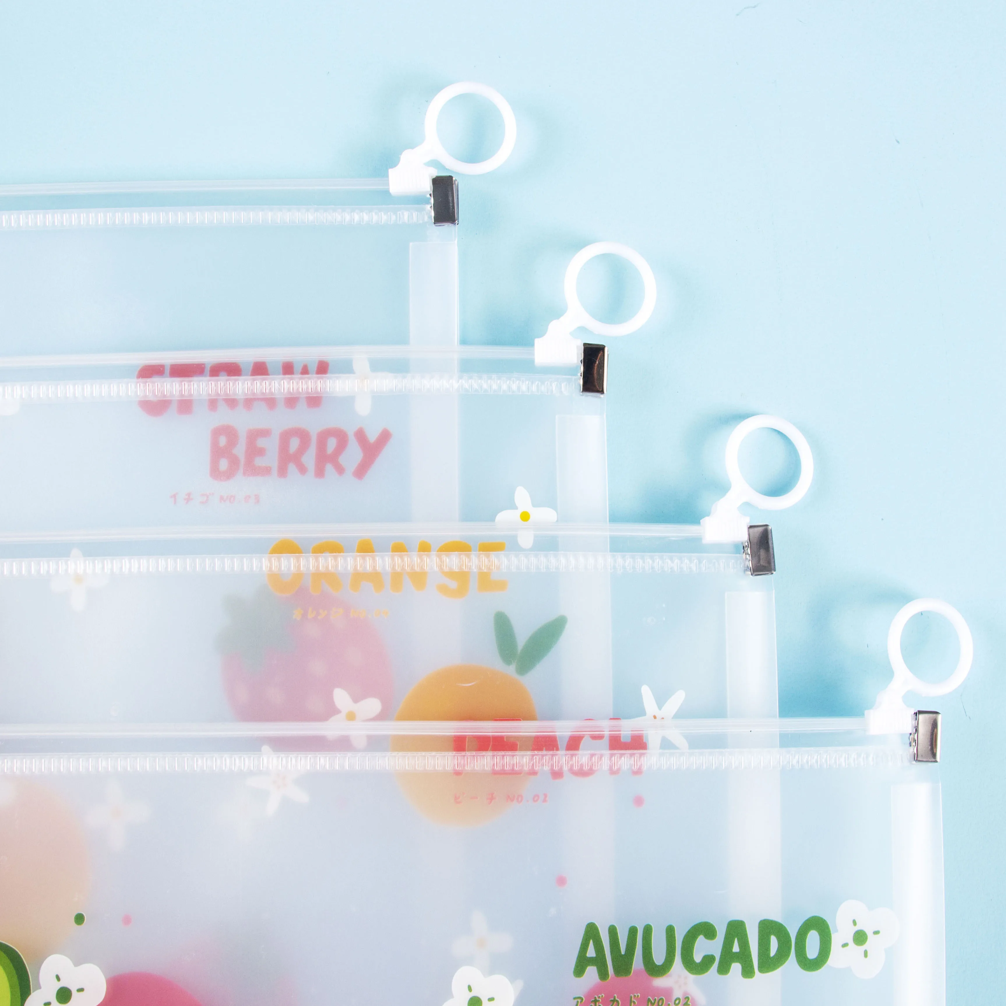 Custom PP Plastic A4 A5 B6 Envelope Document Snap Closure Folder Clear Button File Bag