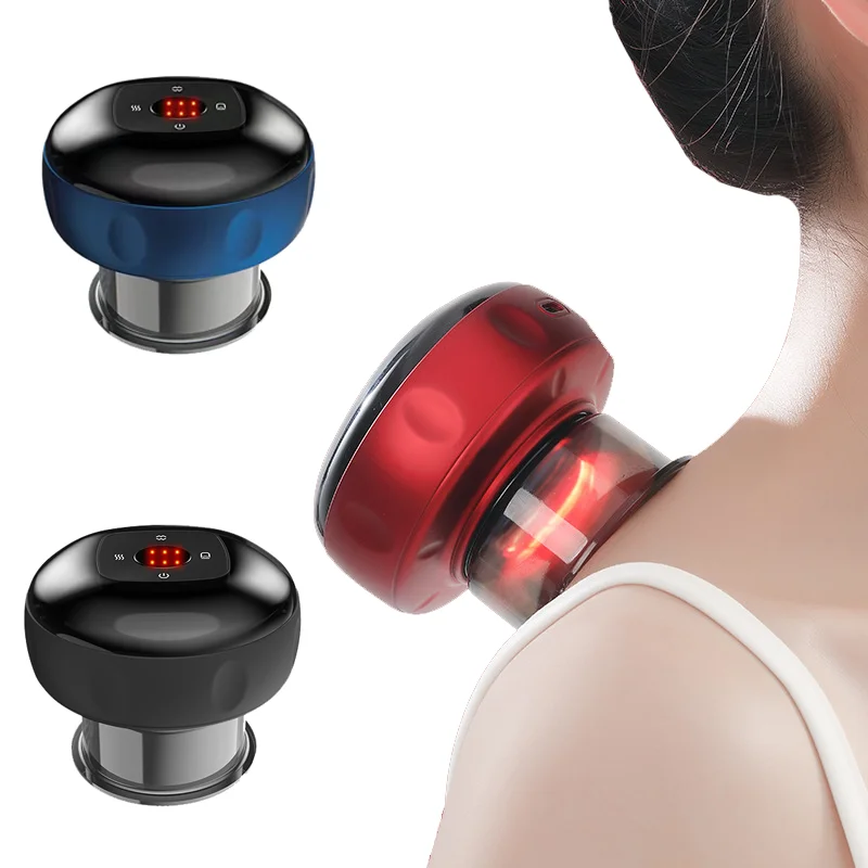 Red Light Therapy Function Electric Pressure Cupping Scrapping Professional Manufacture Smart Cupping